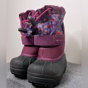 Waterproof Columbia Toddler Kids Boots Size 5 Purple Perfect Condition!